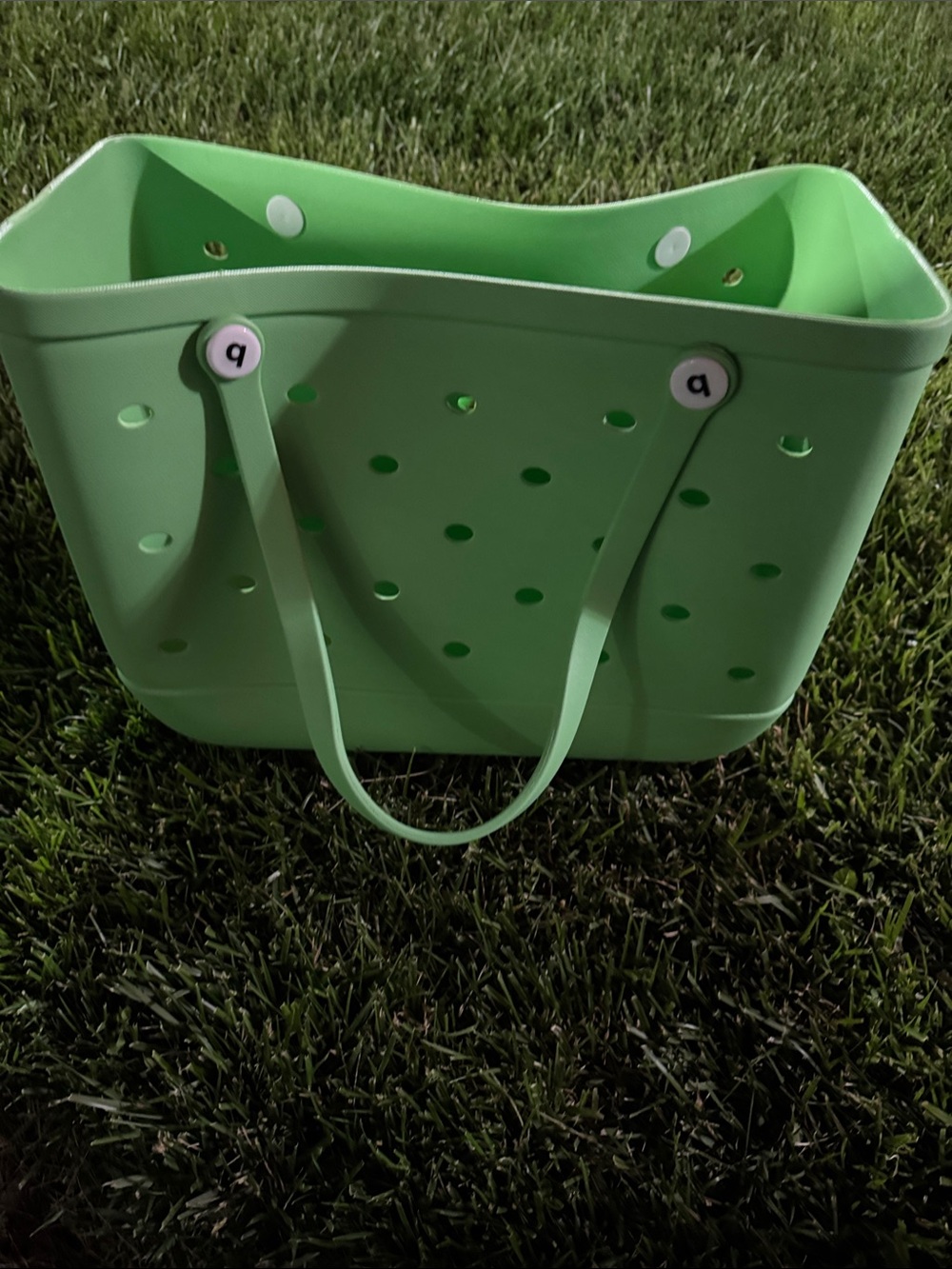 BOGG BAG Neon Green Perforated Tote